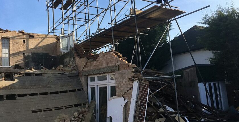 London basement collapse