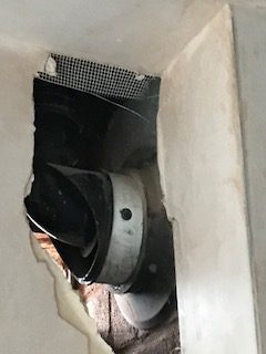 Flue closed in by partition