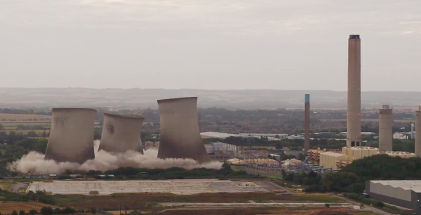 Didcot power station demolition