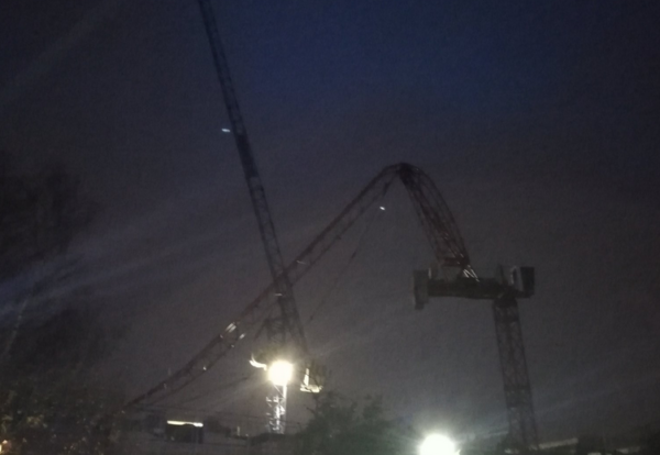Crane collapse in london