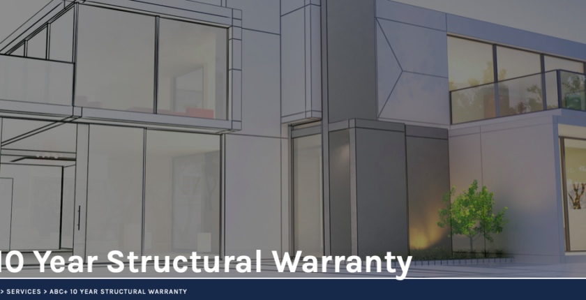 ABC 10 year structural warranty