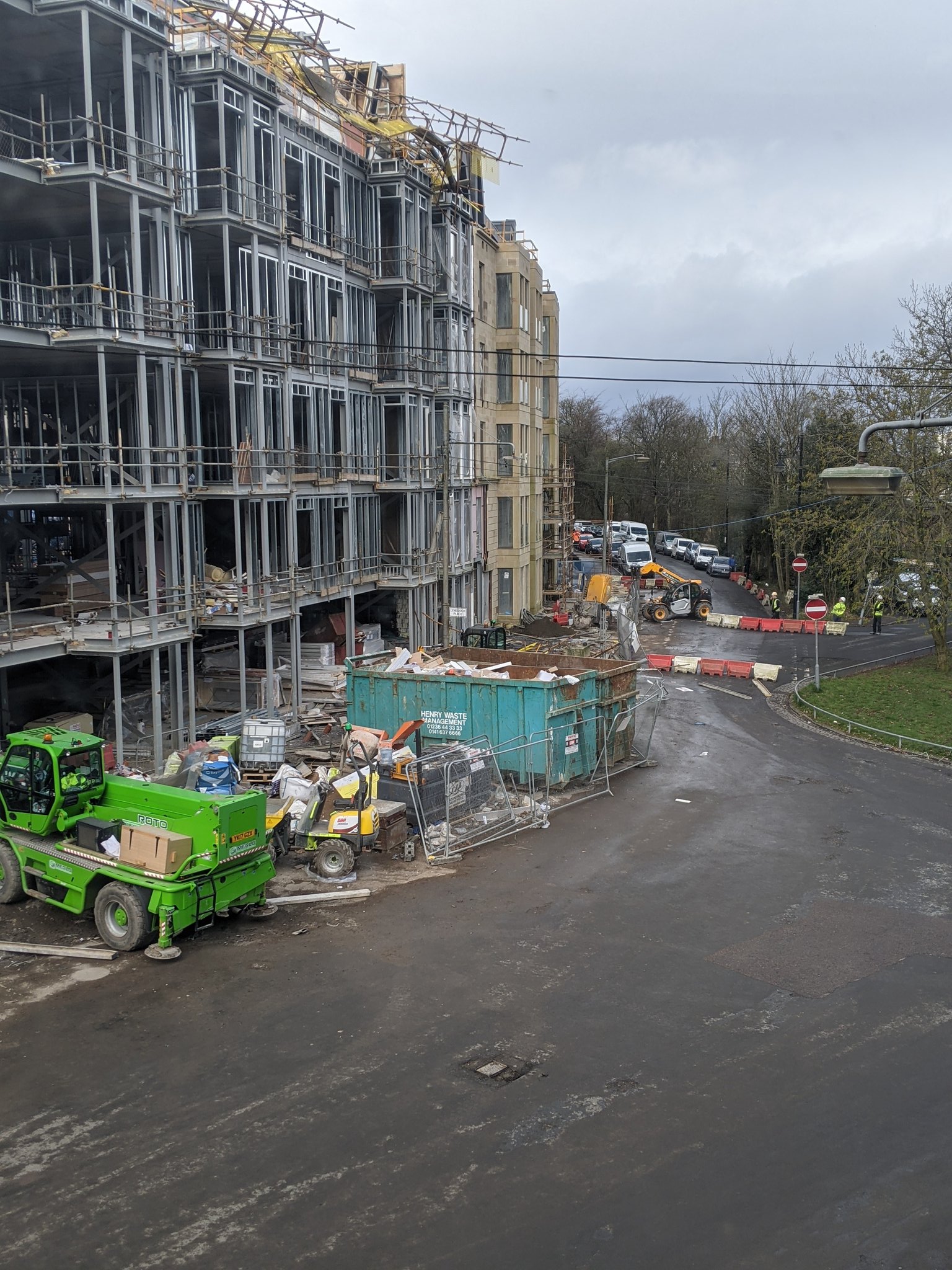 Scaffold collapse Glasgow