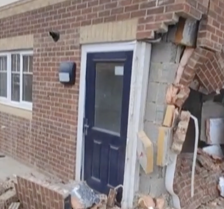 CB Rampage Causes Major Damage to New-Build Homes in Darlington (Video)